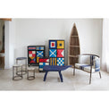 Metal Cabinet 6-door Decorated with Flags Display From Europe Furniture Home Decoration Batela Giftware