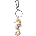 Wooden Key Ring - Decorated Seahorse Key Ring Batela Giftware