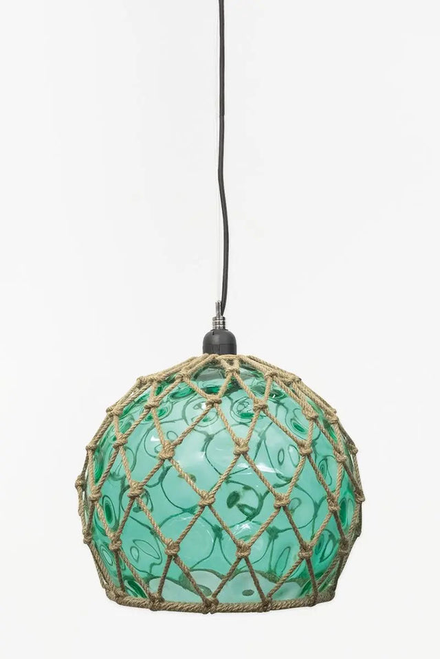 Rope Ceiling Light - Buoy Style (Green) Ceiling Lights Lamp Batela Giftware