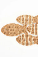 Rattan Shoal of Fish Wall Decoration Driftwood Ornaments Batela Giftware