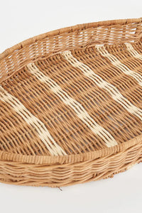 Large Fish-shaped Rattan Tray Driftwood From Europe Kitchen Batela Giftware