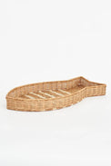 Large Fish-shaped Rattan Tray Driftwood From Europe Kitchen Batela Giftware