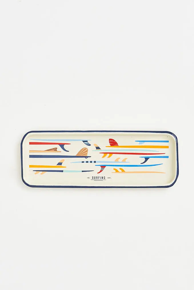 Surfboards Enamel Tray Home Decoration Kitchen Surf Batela Giftware