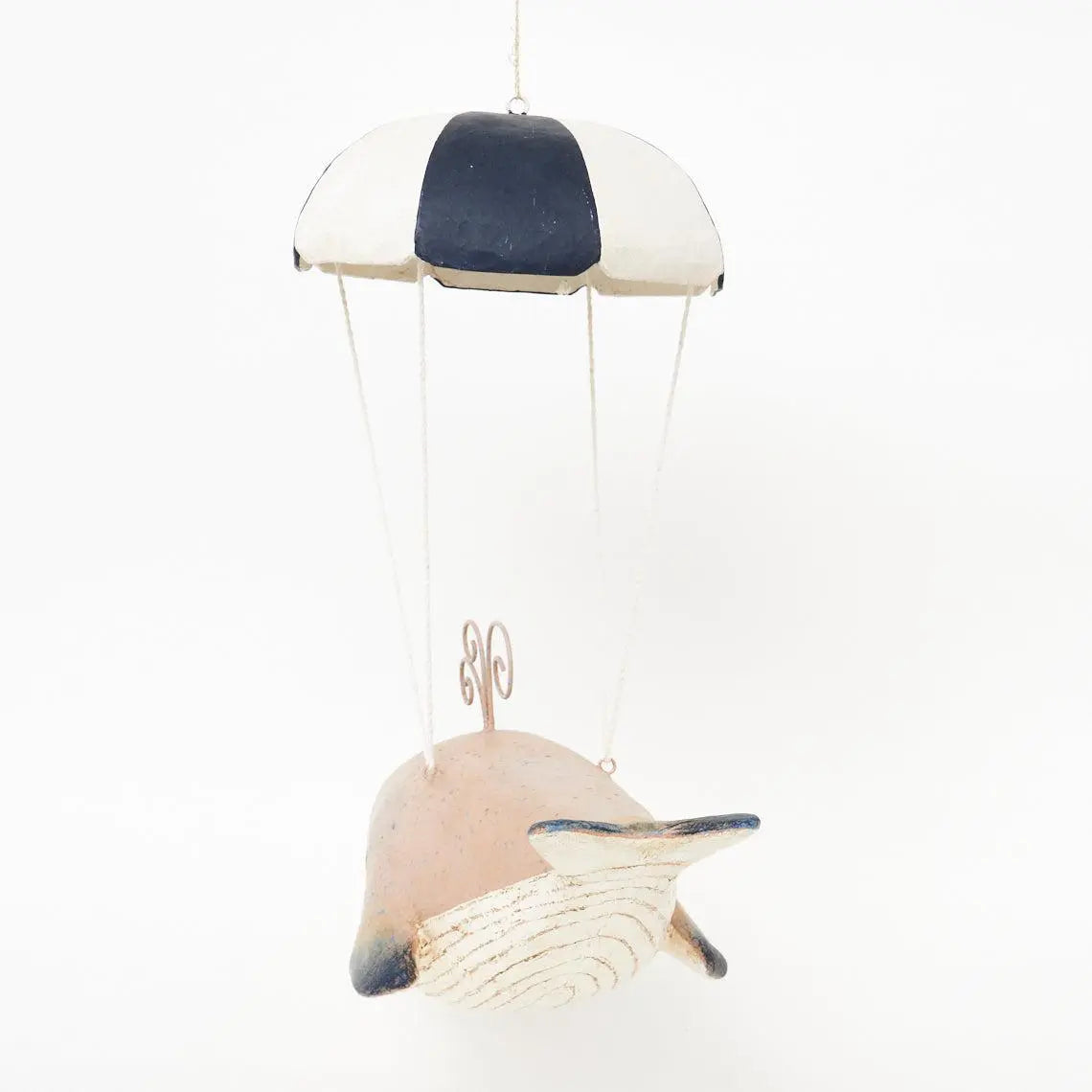 Whale with Blue/White Parachute Figurines Batela Giftware