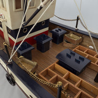 Fishing Boat, Blue and Cream - Model Boat Fishing Boats price-change-job-active Batela Giftware