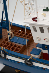 Large Tuna Fishing Boat in Blue - Model Boat Fishing Boats price-change-job-active Batela Giftware