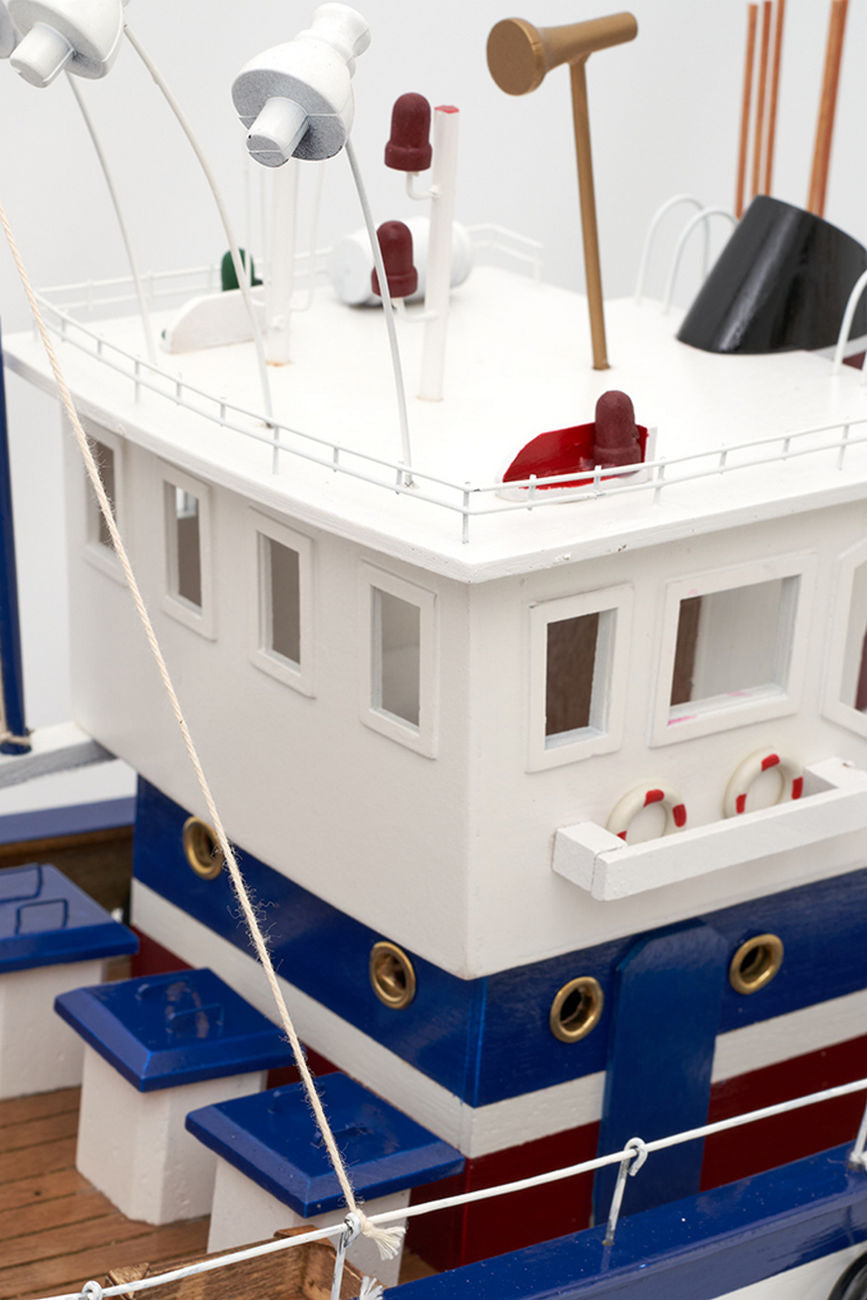 Tuna Fishing Boat III - Model Boat - Blue Fishing Boats Batela Giftware