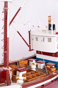 Tuna Fishing Boat III - Model Boat - Red Fishing Boats Batela Giftware