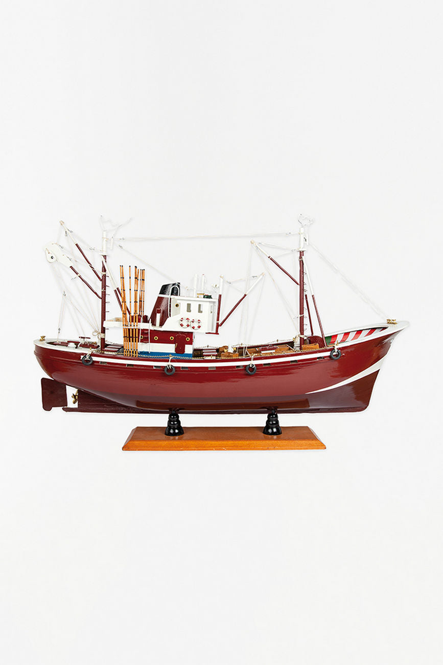 Tuna Fishing Boat III - Model Boat - Red Fishing Boats Batela Giftware