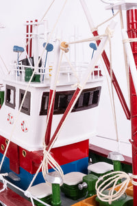 Tuna Fishing Boat II - Model Boat in Red Fishing Boats price-change-job-active Batela Giftware