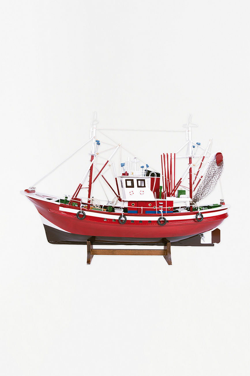 Tuna Fishing Boat II - Model Boat in Red Fishing Boats price-change-job-active Batela Giftware