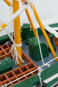 Tuna Fishing Boat II - Model Boat in Green Fishing Boats Batela Giftware