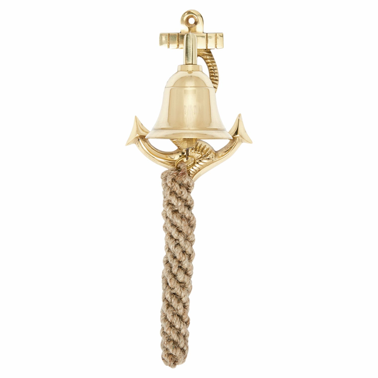 Bell with Anchor Wall Mounting and Rope Ringer Home Decoration Batela Giftware