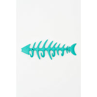 Turquoise Blue Metal Fishbone Coat Rack Coat Racks & Hooks Batela Giftware