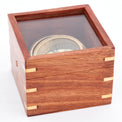 Navigation Compass in a Glass and Wooden Presentation Box Nautical Office Decoration price-change-job-active Batela Giftware