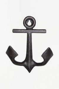 Anchor Coat Hook - Black Coat Racks & Hooks Batela Giftware