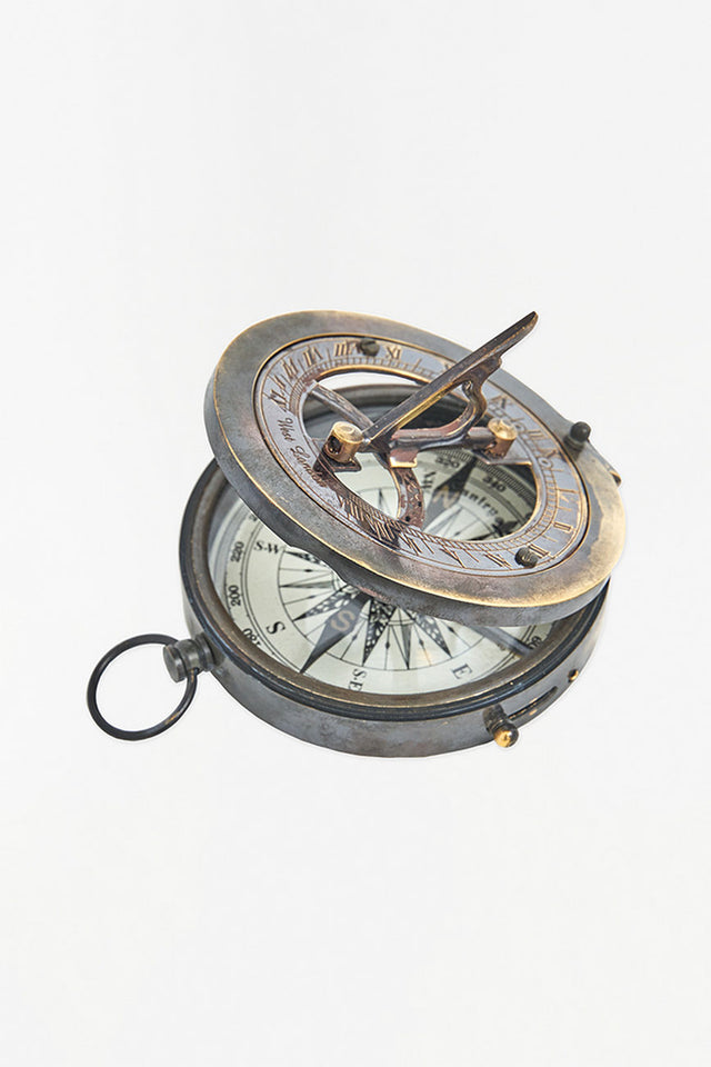 Sundial with Compass Nautical Office Decoration price-change-job-active Batela Giftware