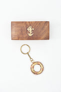 Lifebelt Key Ring with Wooden Box Key Ring Batela Giftware