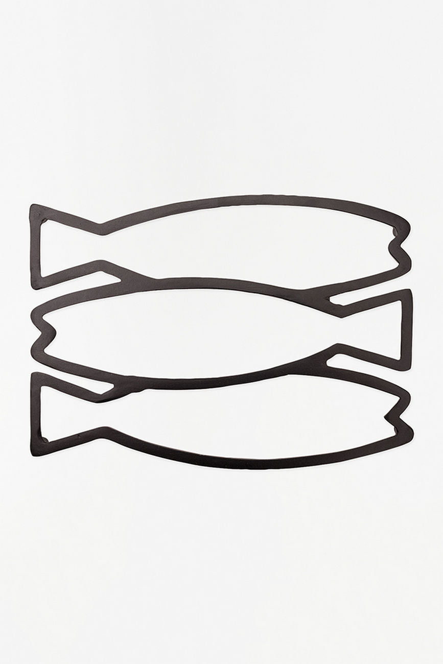 Three-Fish Aluminium Trivet Cork Batela Giftware