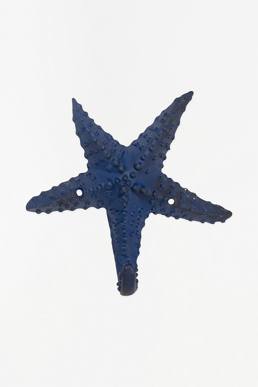 Starfish Metal Coat Hook (Blue) Coat Racks & Hooks Batela Giftware