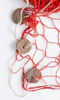 Decorative Fishing Net - Red Home Decoration Batela Giftware