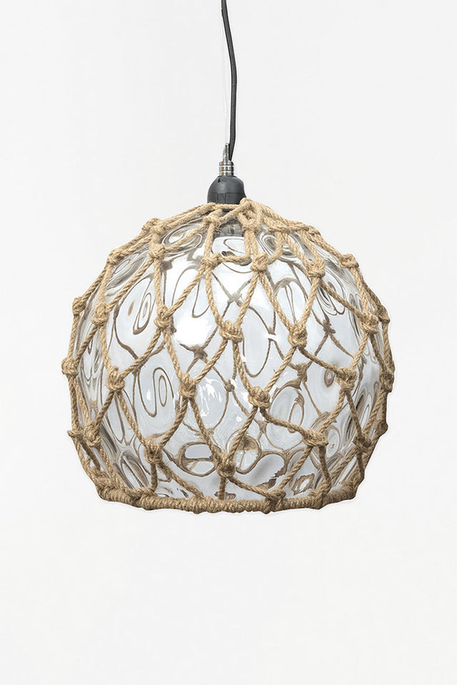 Rope Ceiling Light - Buoy Style (Clear) Ceiling Lights Lamp Batela Giftware