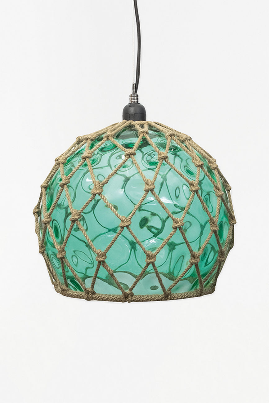 Rope Ceiling Light - Buoy Style (Green) Ceiling Lights Lamp price-change-job-active Batela Giftware