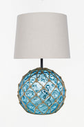 Blue Glass Buoy Table Lamp Lamp Table Lamps Batela Giftware