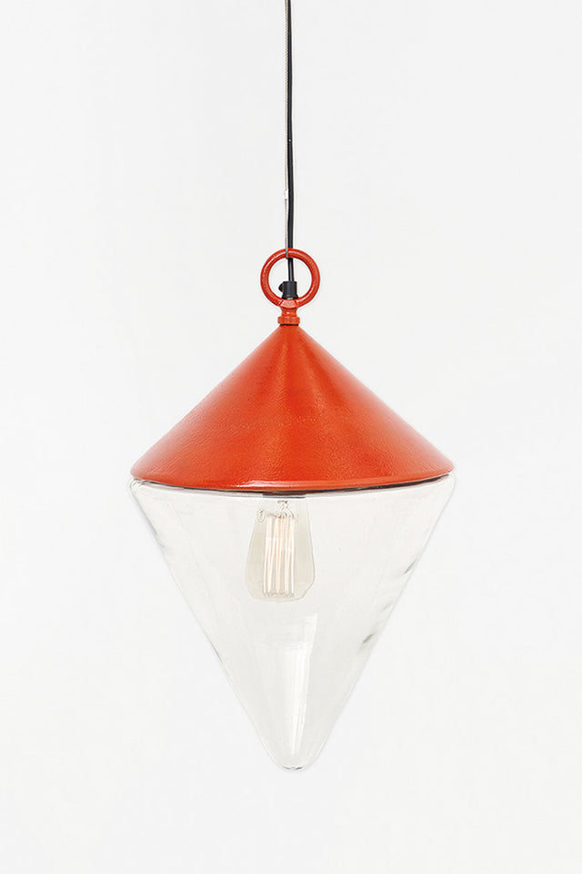 Red Conical Buoy-Shaped Hanging Light (Large) Ceiling Lights From Europe Lamp Batela Giftware