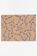 Cork Table Mat with Shoal of Striped Fish - Oblong Cork Batela Giftware