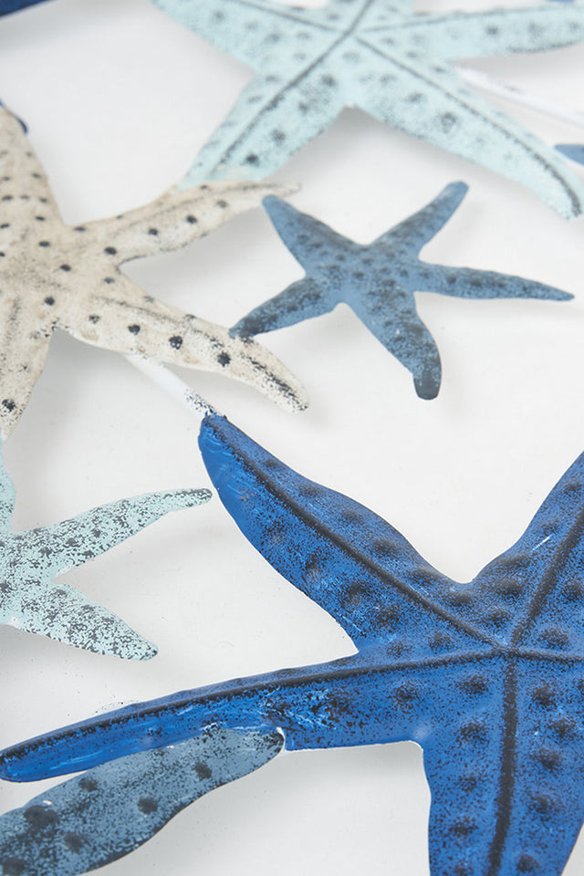 Starfish Wall Art Hanging Driftwood Ornaments Batela Giftware