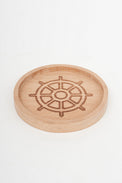 Wooden Table Coasters - Nautical Motifs- (Set of 4) Cork Batela Giftware