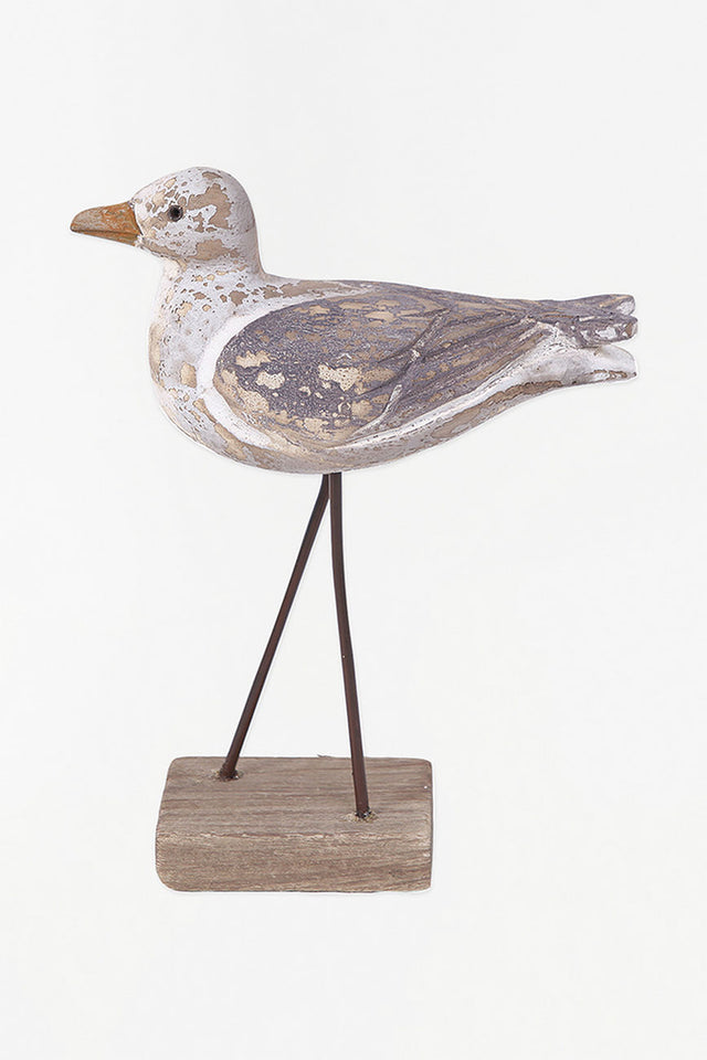 Bird With Wooden Base Ornament Birds Batela Giftware