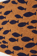 Shoal of Blue Fish Doormat Doormats Batela Giftware