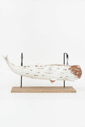 Large Sperm Whale Ornament on Stand (White) Marine Mammals Batela Giftware