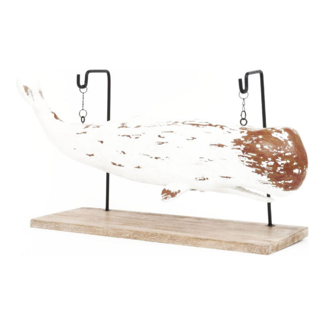 Large Sperm Whale Ornament on Stand (White) Marine Mammals Batela Giftware