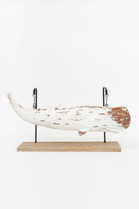 Large Sperm Whale Ornament on Stand (White) Marine Mammals Batela Giftware