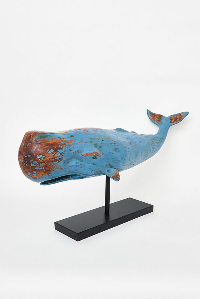 Large Sperm Whale With Base Ornament (Blue) Marine Mammals Batela Giftware