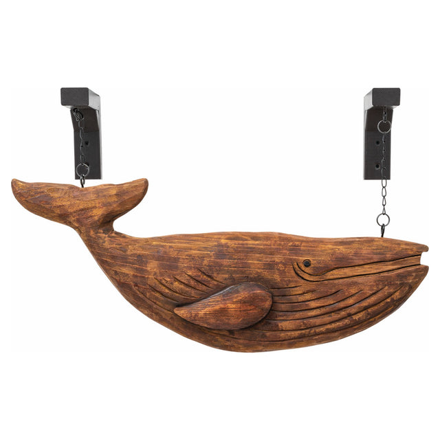 Wooden Blue Whale (for Wall Hanging) Driftwood Ornaments Batela Giftware