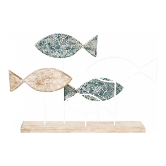 School of Fish on a Stand Driftwood Ornaments Batela Giftware