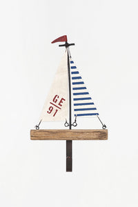 Sail-Boat shaped Coat Hook Coat Racks & Hooks Batela Giftware