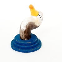 Wooden Bird's Head Coat Hook (Puffin) Driftwood Ornaments price-change-job-active Batela Giftware