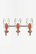 Wooden and Metal Lobster Coat Rack Coat Racks & Hooks Batela Giftware