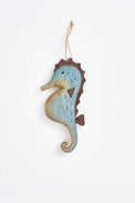 Wooden/Metal Seahorse Hanging Ornament Driftwood Ornaments Batela Giftware