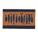 Blue striped fish Doormat Doormats Batela Giftware