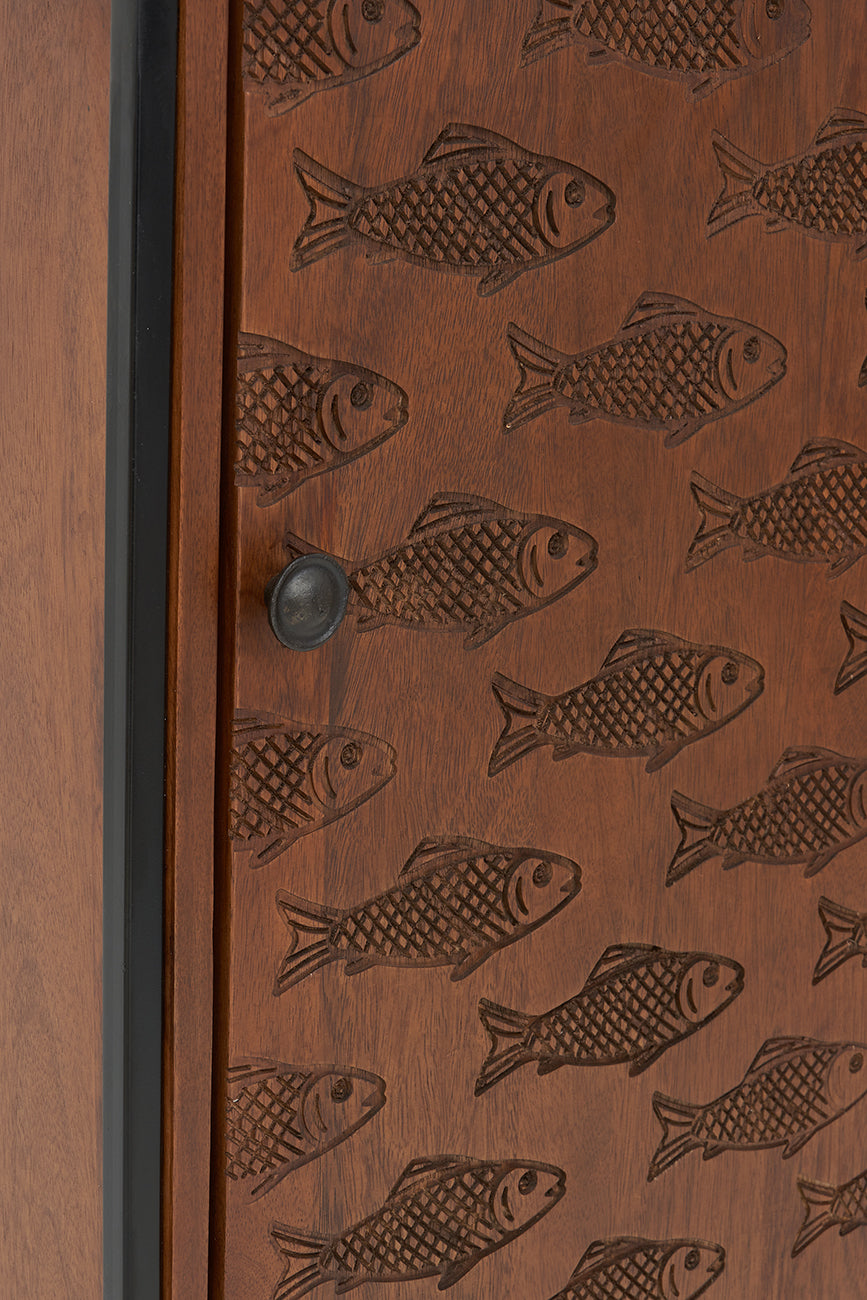 Fish Decorated Bedside Cabinet Display From Europe Furniture Home Decoration Batela Giftware