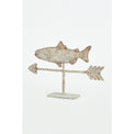 Table Top Tin Fish Weather Vane with base Marine Mammals Batela Giftware