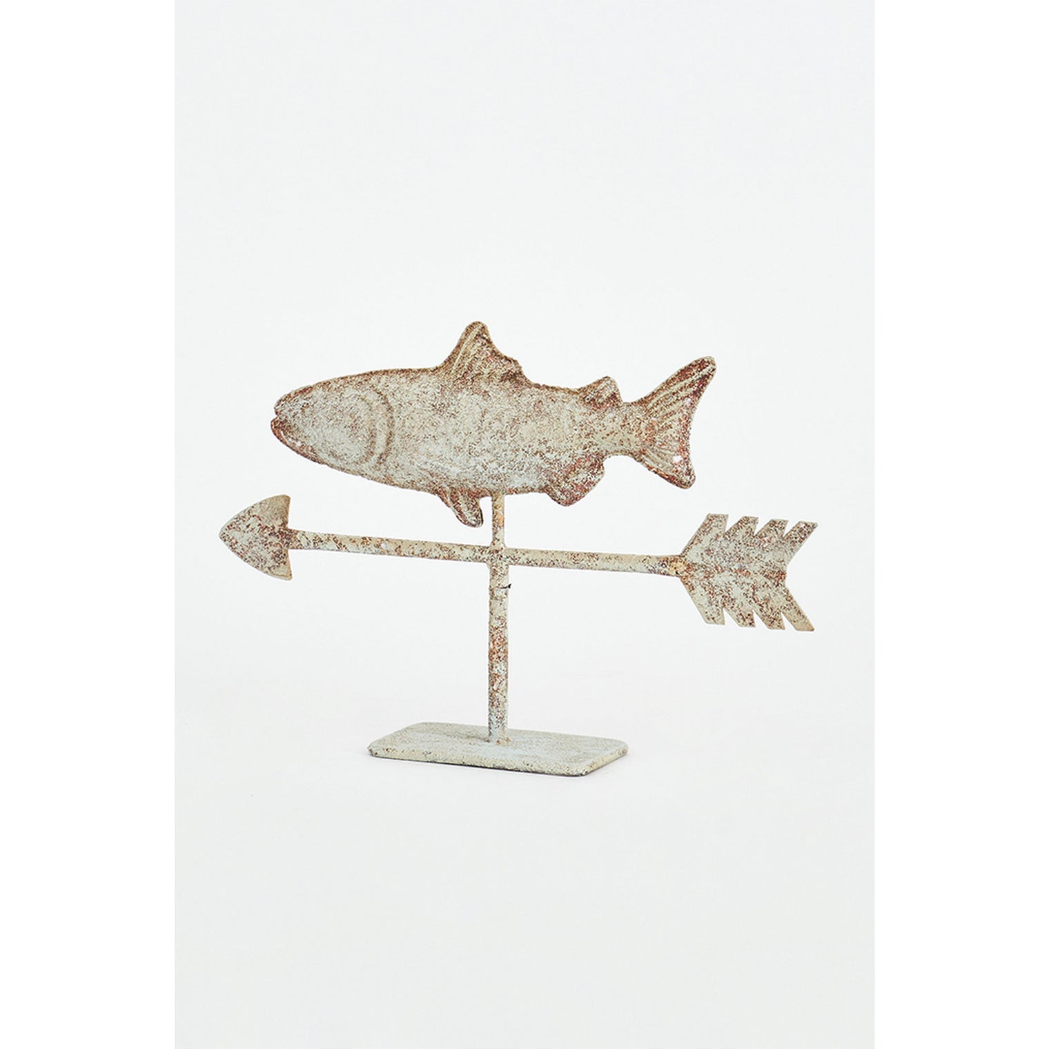 Table Top Tin Fish Weather Vane with base Marine Mammals Batela Giftware