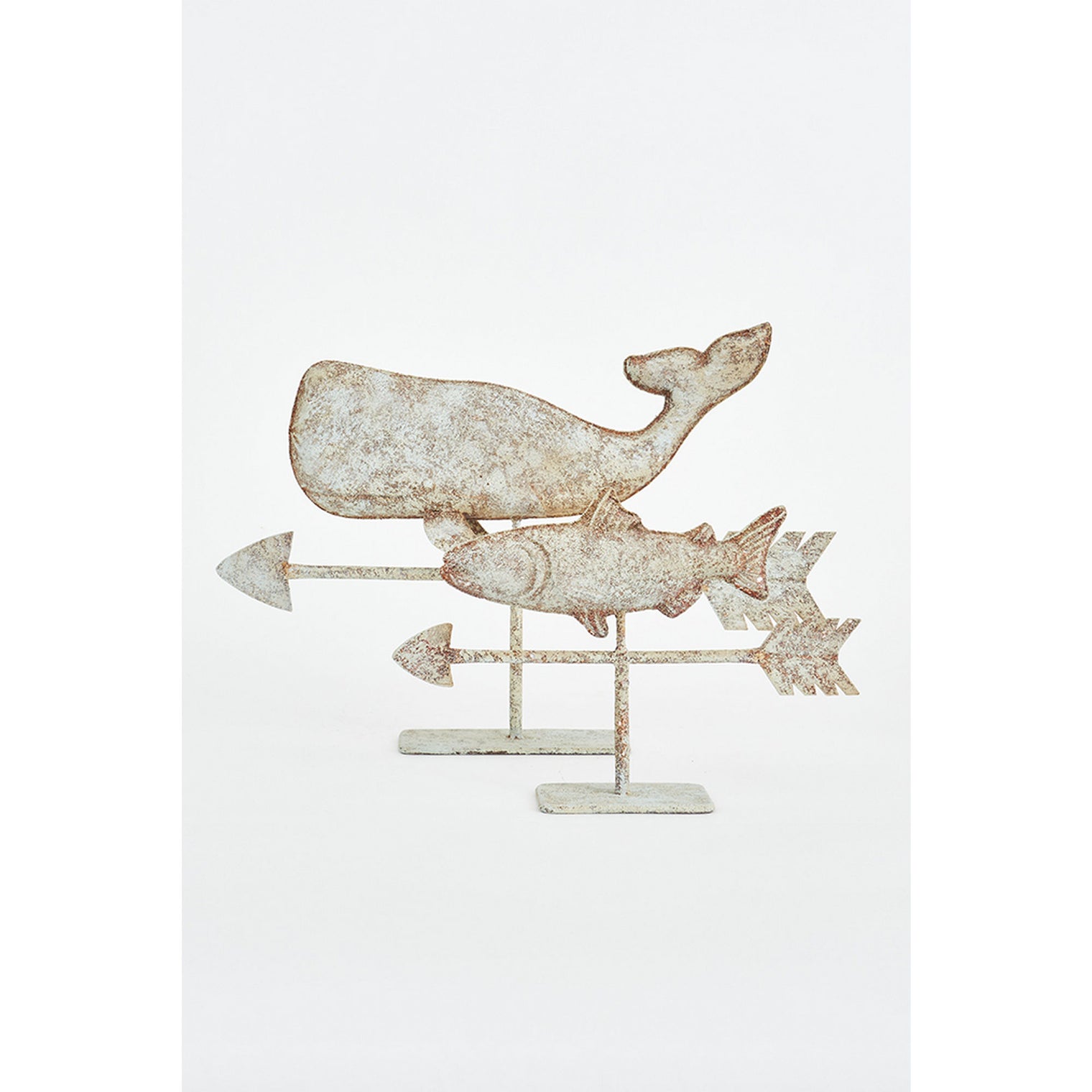 Table Top Tin Fish Weather Vane with base Marine Mammals Batela Giftware