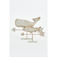 Table Top Tin Fish Weather Vane with base Marine Mammals Batela Giftware